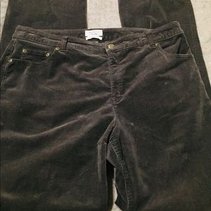 🔥Charter Club Classic Fit Gray Corduroy Pants